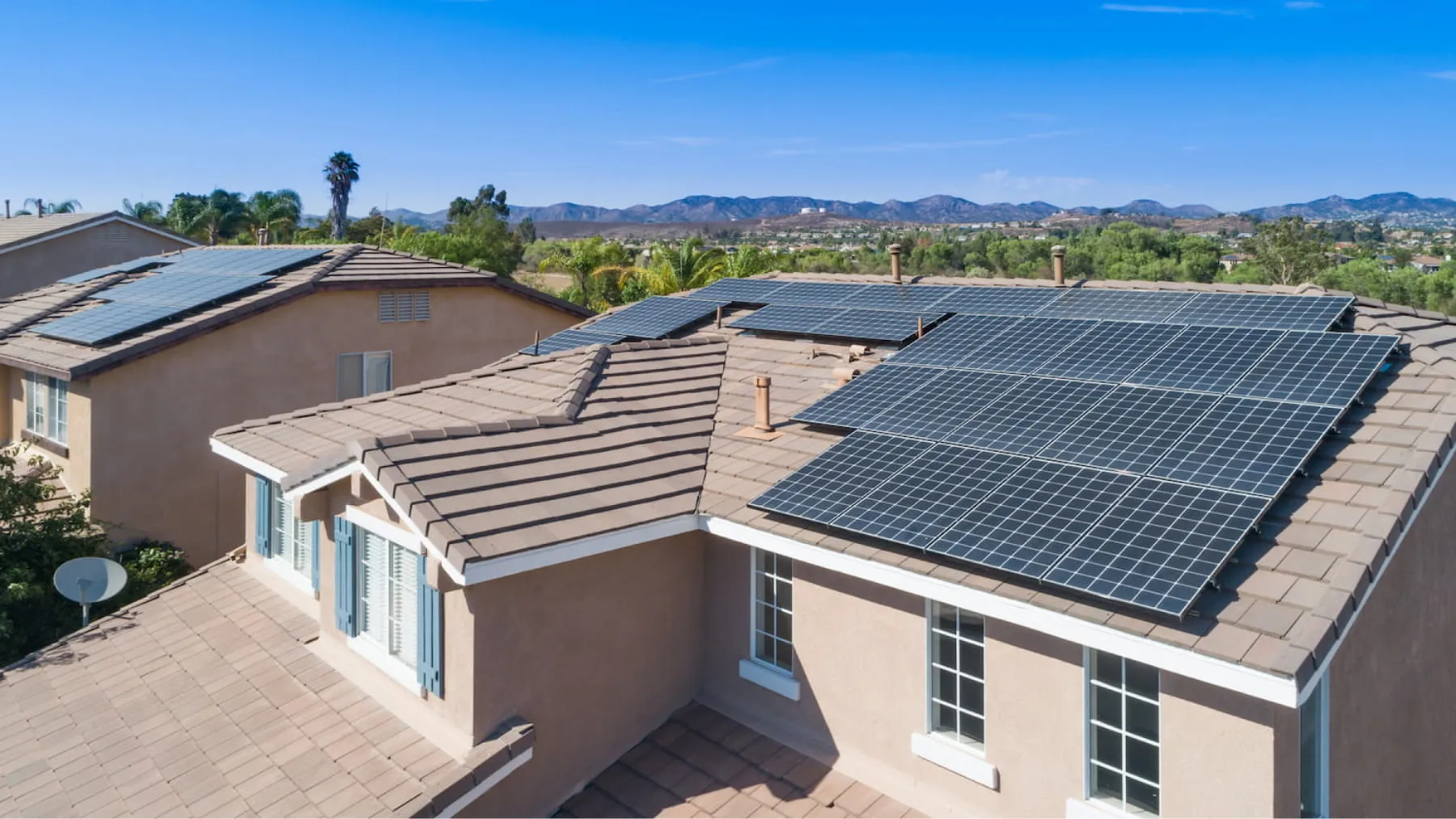 solar panels installed in homes