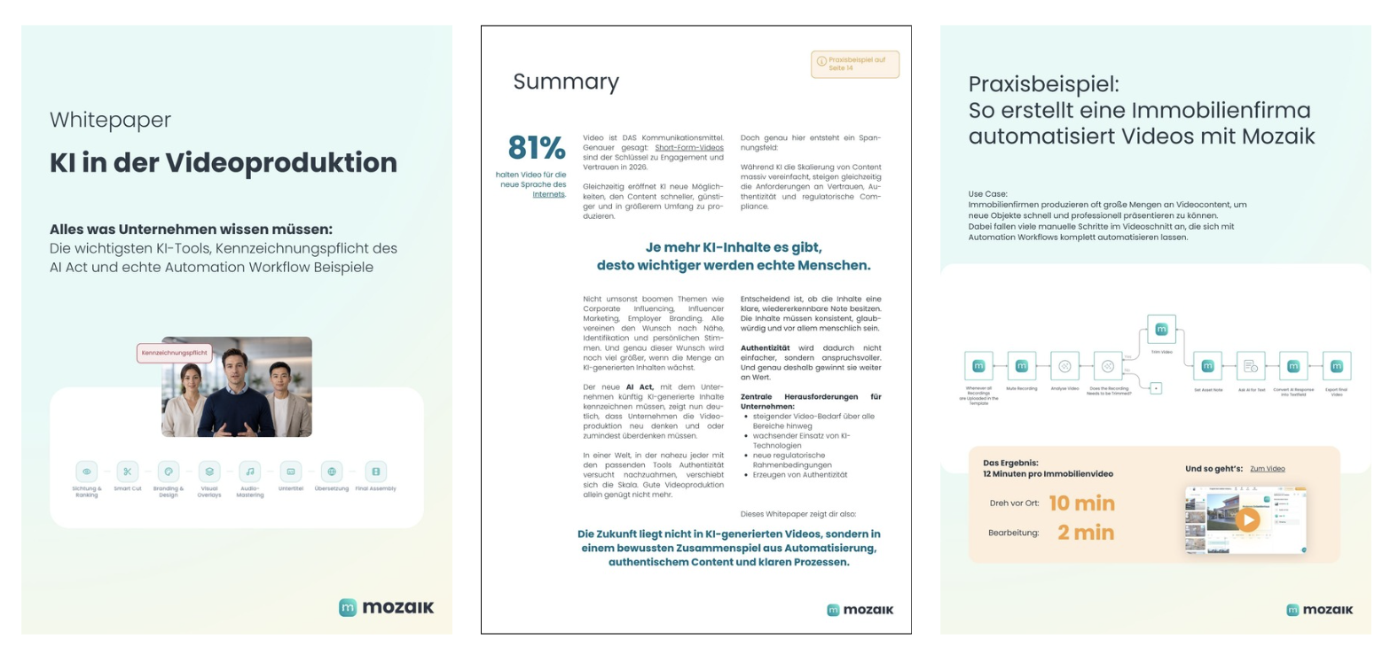 Whitepaper - KI in der Videoproduktion