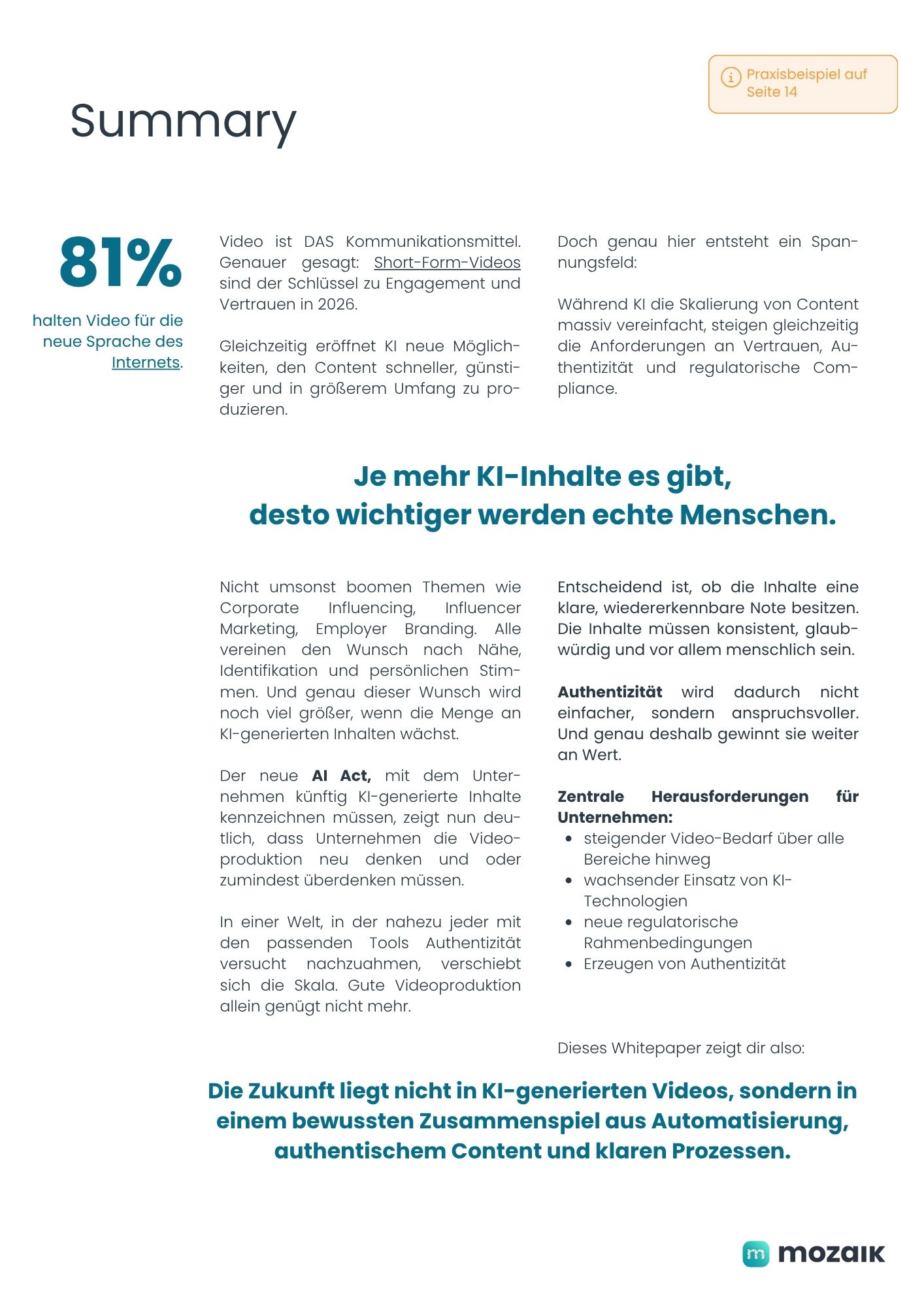 KI in der Videoproduktion Mozaik Videoschnitt automatisieren