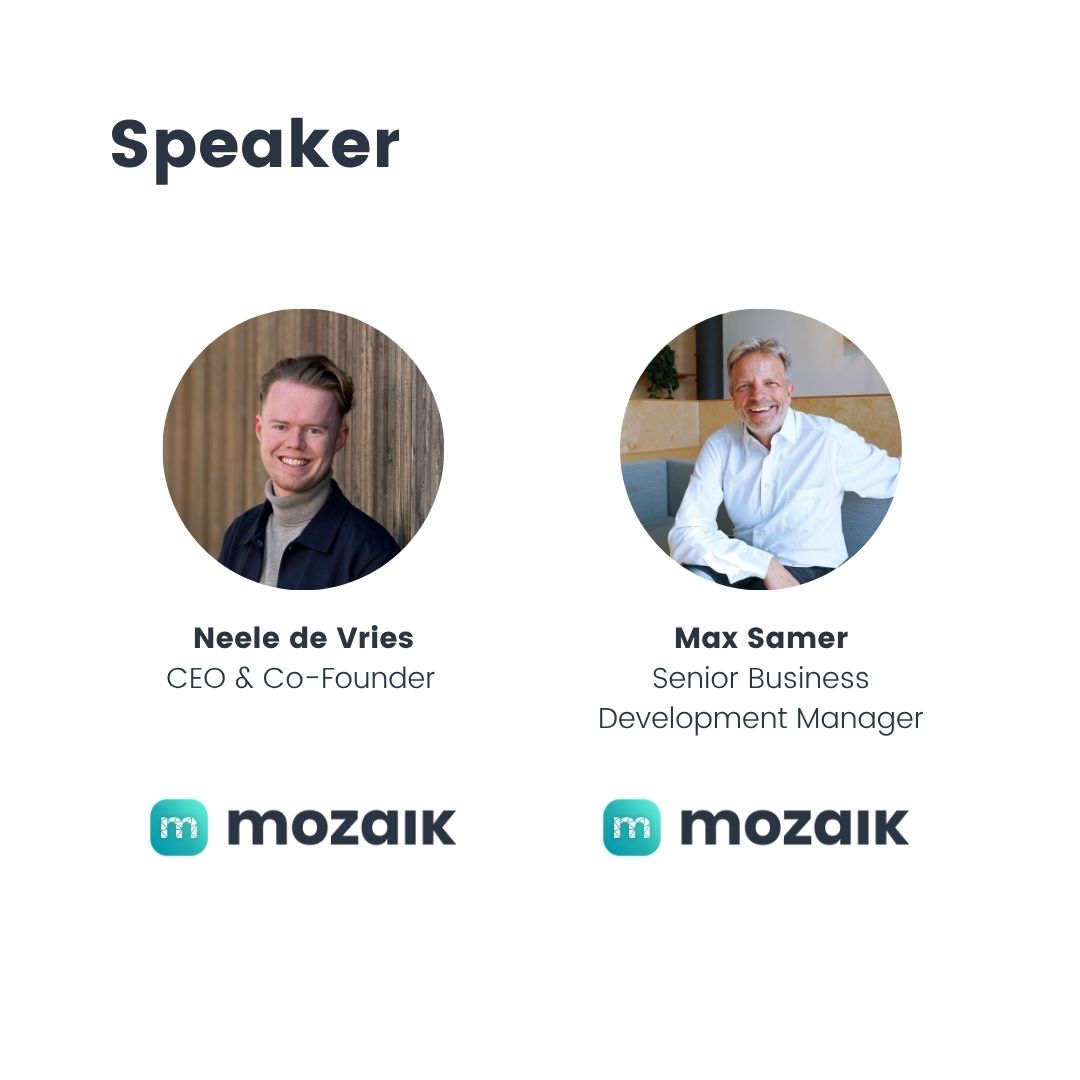 Speaker des Webinars: Neele de Vries und Max Samer