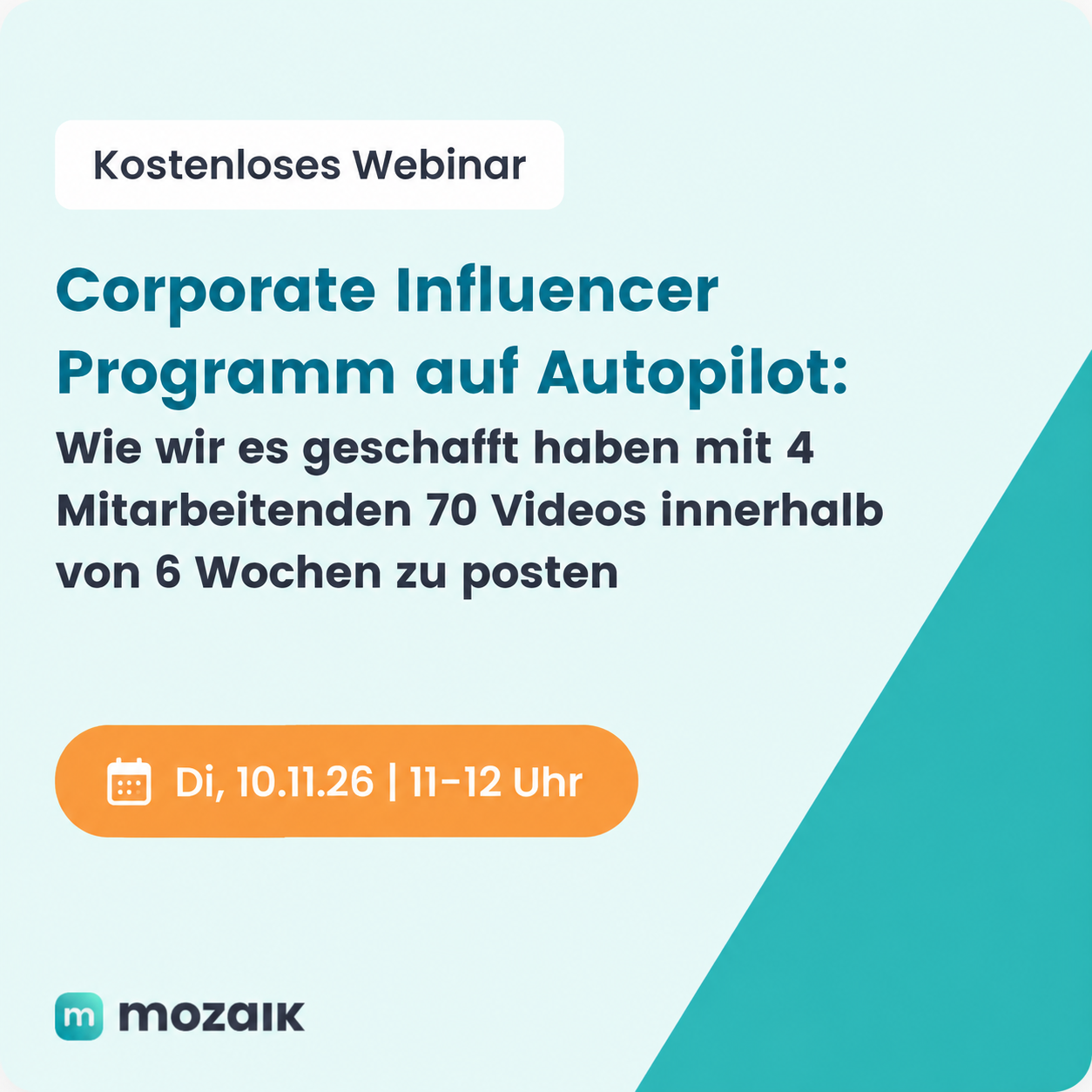 Corporate Influencer Programm auf Autopilot: Wie wir es geschafft haben mit 4 Mitarbeitenden 70 Videos innerhalb von 6 Wochen zu posten