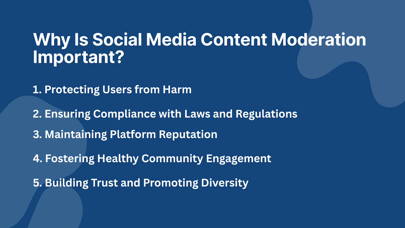 why is social media moderation important