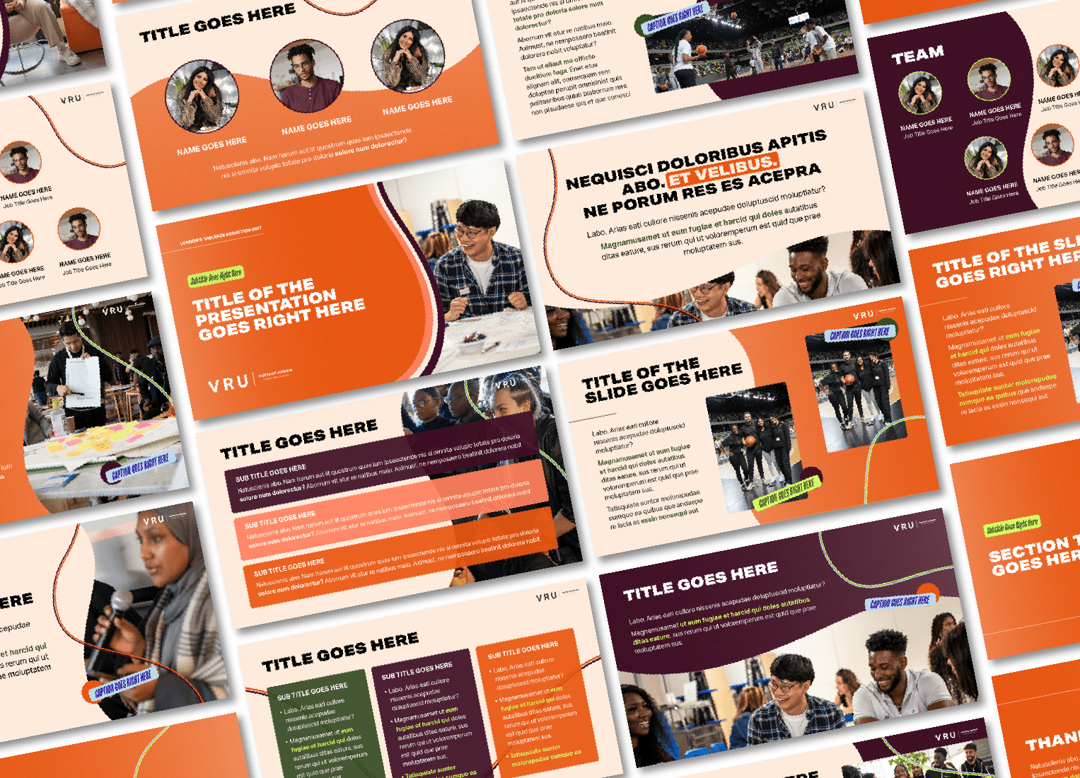 PowerPoint template design - bold and creative