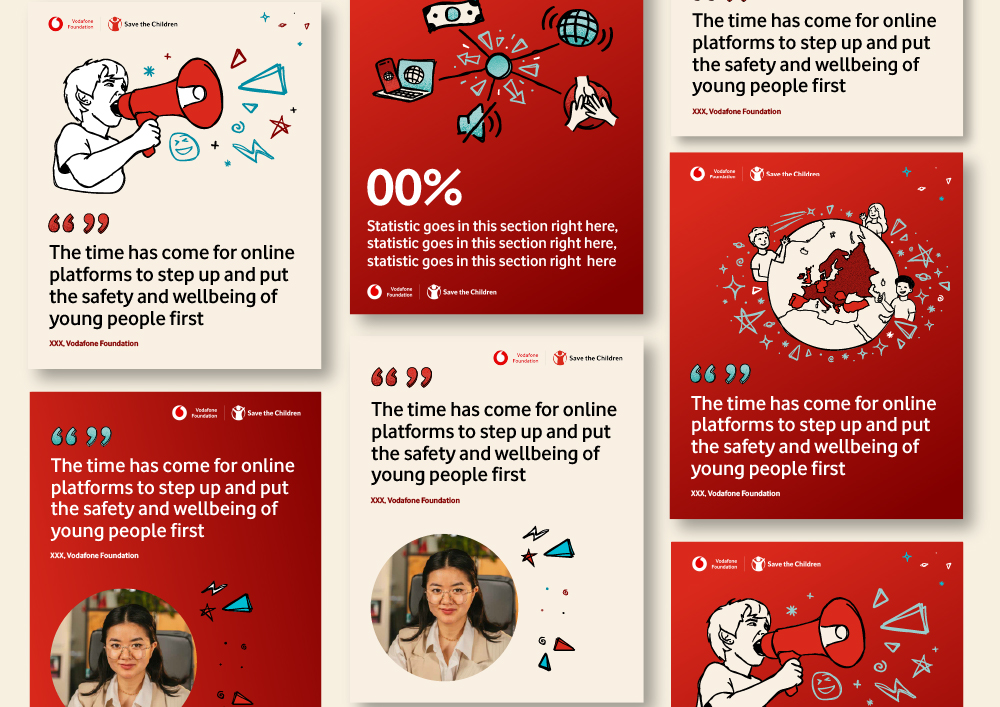 Social media templates design