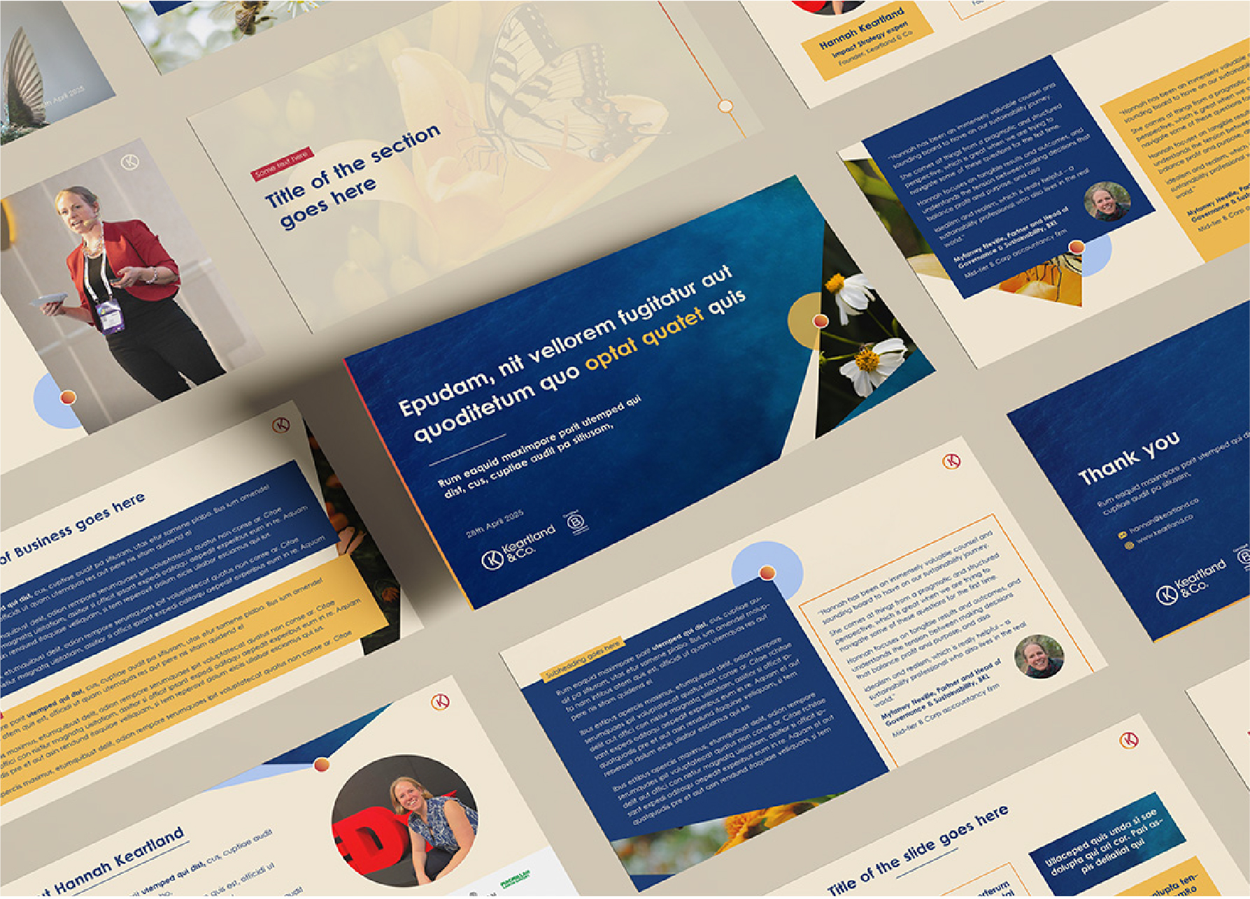 Keartland & Co PowerPoint Template Design