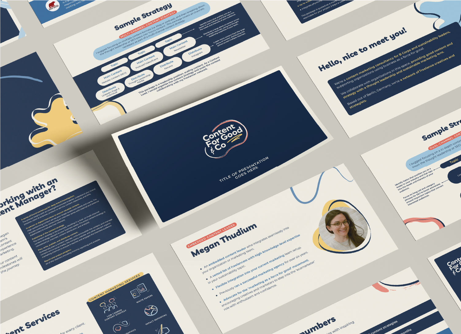 Content for Good & Co Presentation Template Design