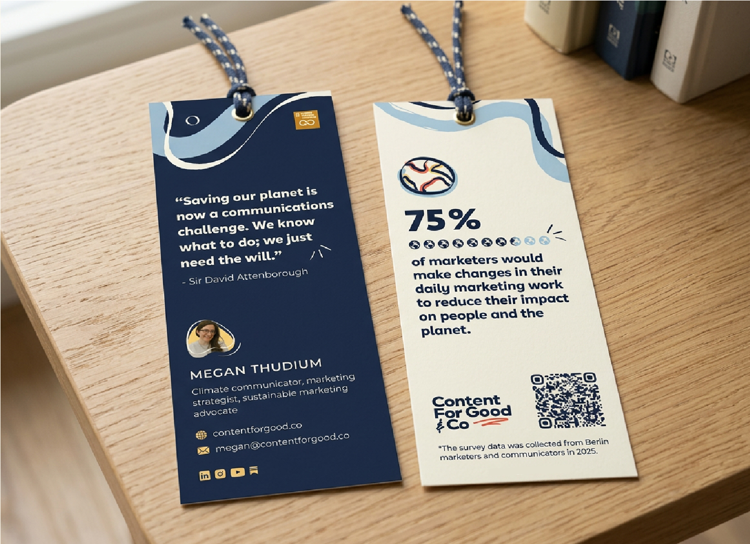 Content for Good & Co Book Mark Design