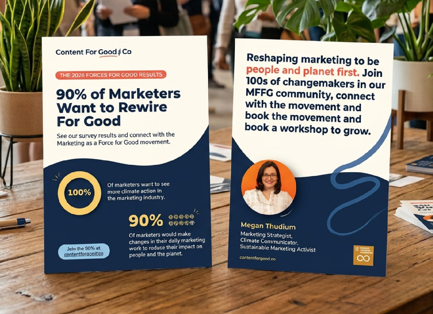 Content for Good and Co Post Card / Flyer Design