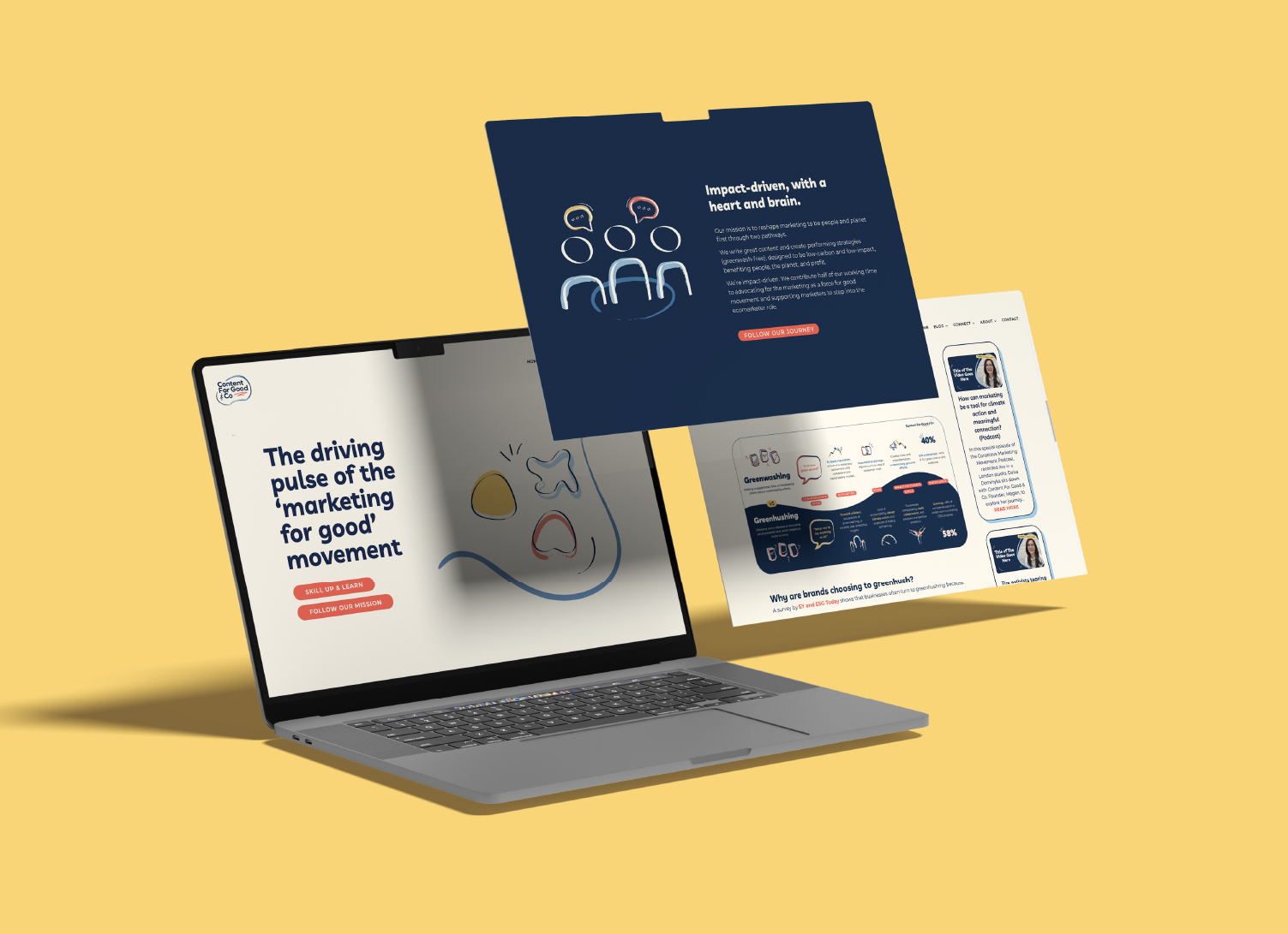 Content for Good & Co website illustrations 