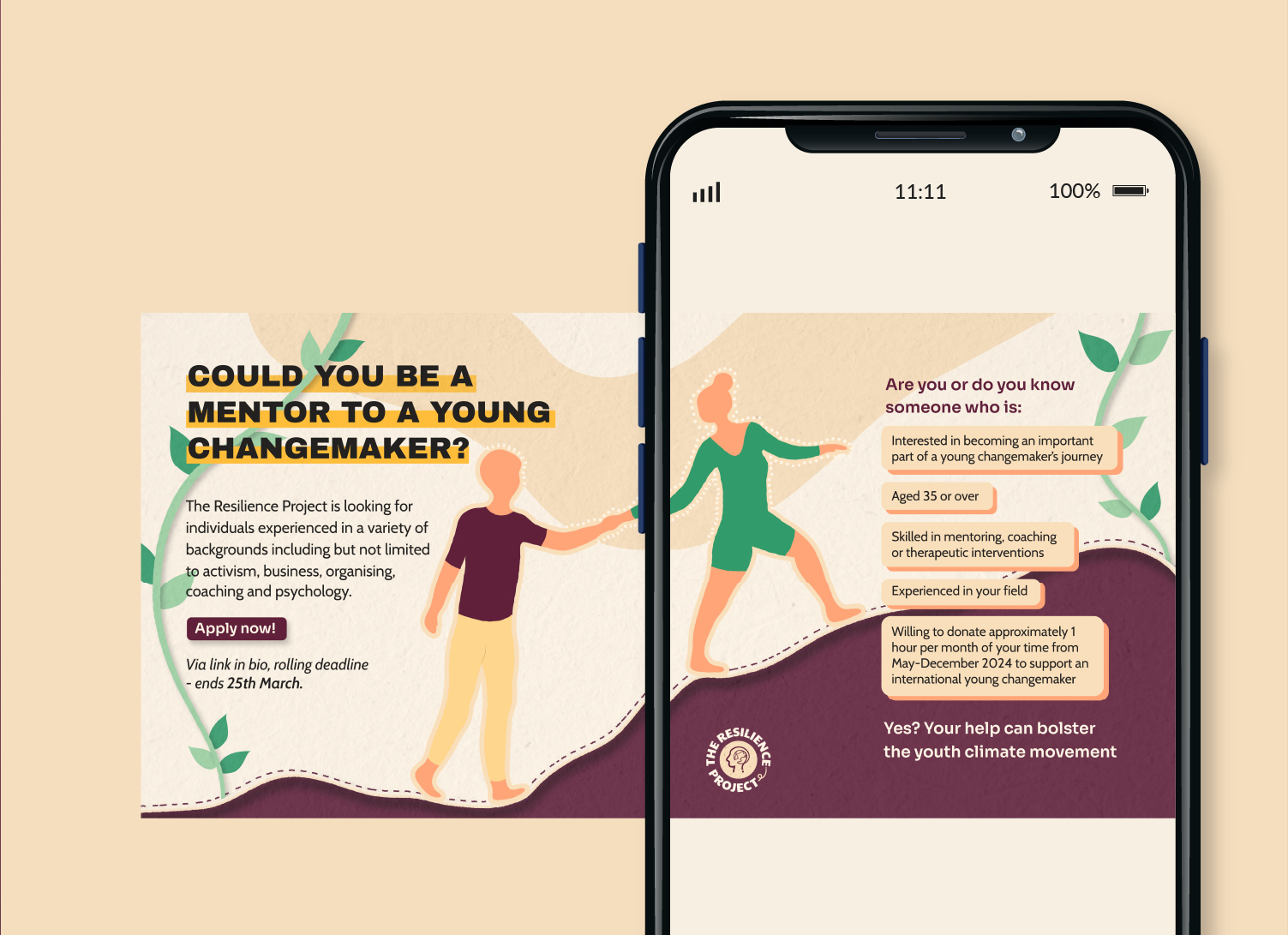 The Resilience Project social media carousel design
