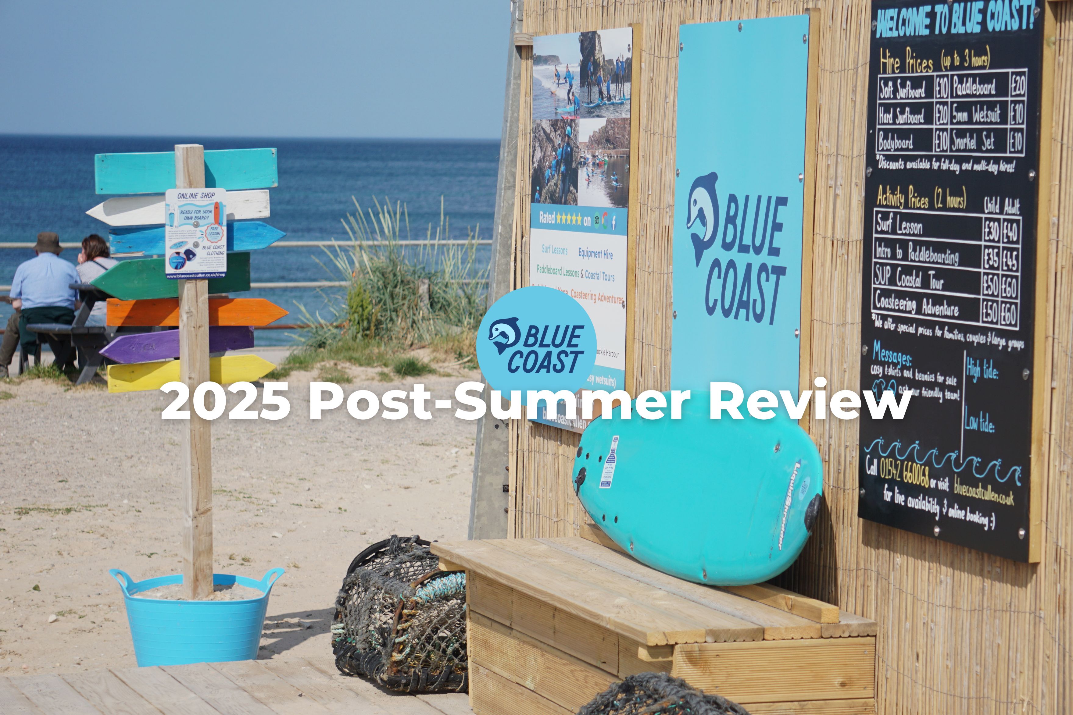 Image of the Blue Coast Cullen Surf Shack with "Blue Coast 2025 Post-Summer Review"