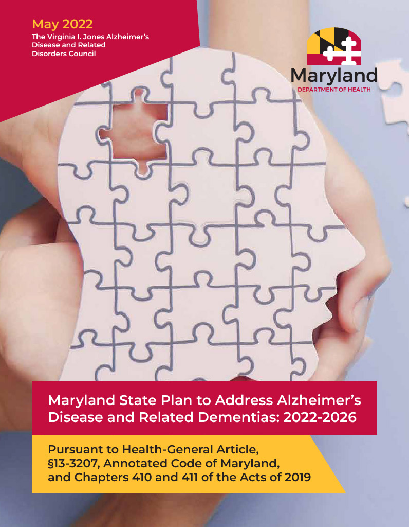 Maryland State Plan to Address Alzheimer's Disease and Related Dementias 2022–2026 — Maryland Department of Health cover