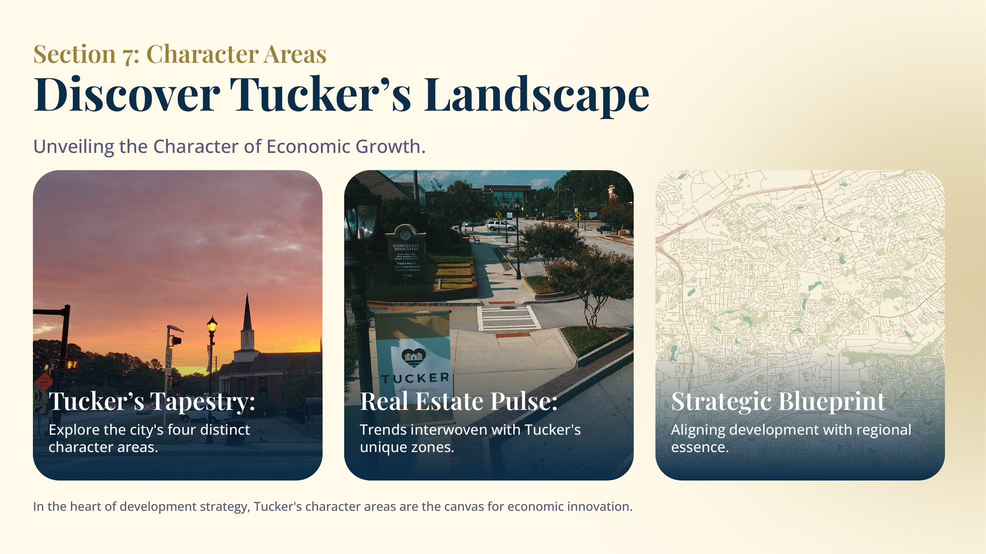 Tucker — Character Areas