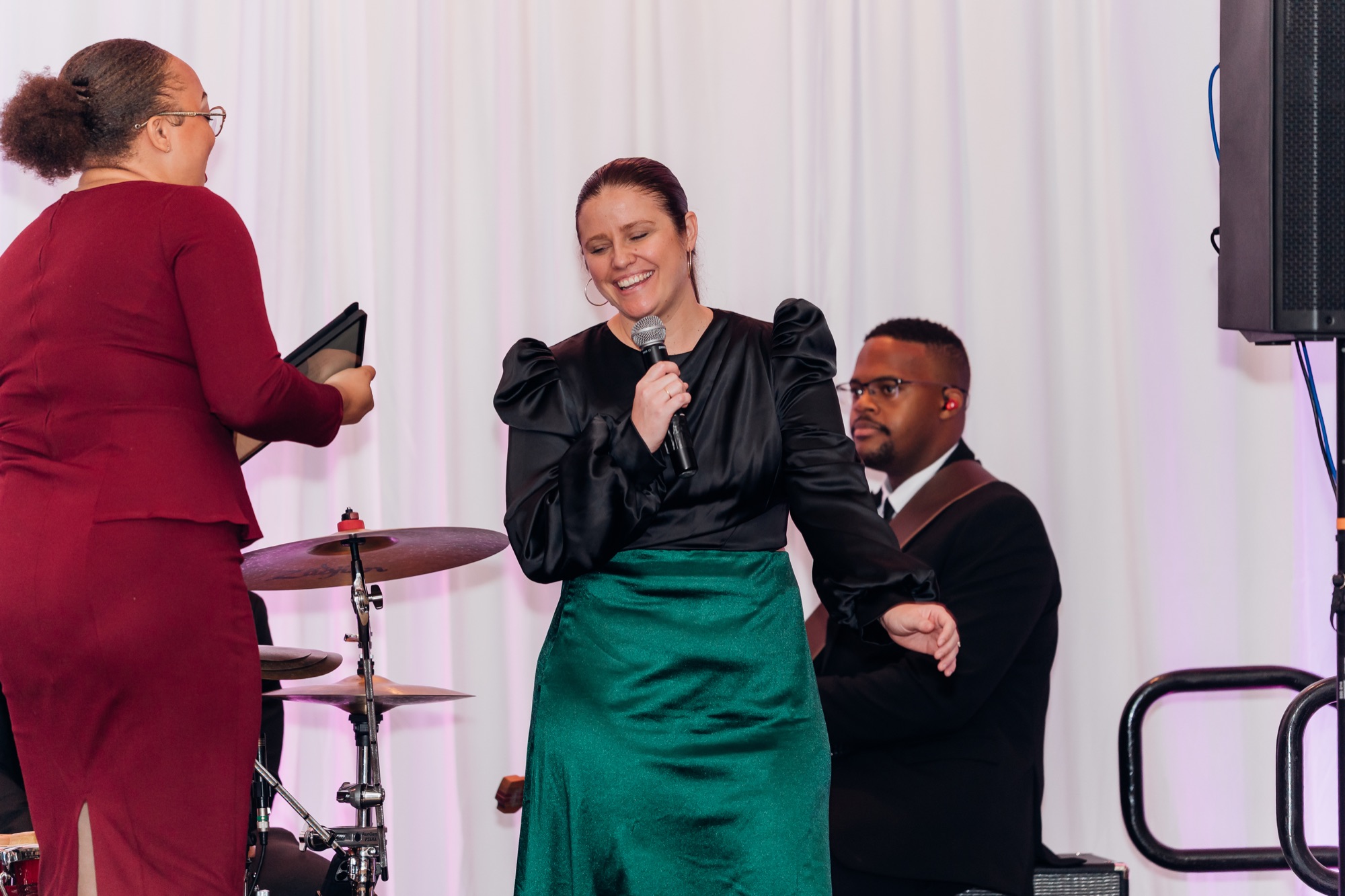 Road to Freedom Gala, honorees recognized on stage with the band
