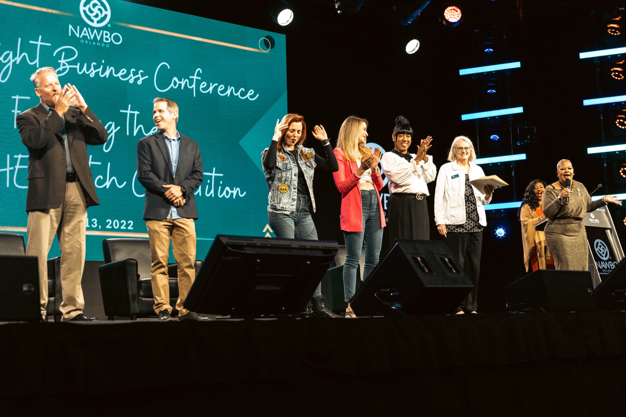 The opening of the Take Flight Business Conference on the main stage