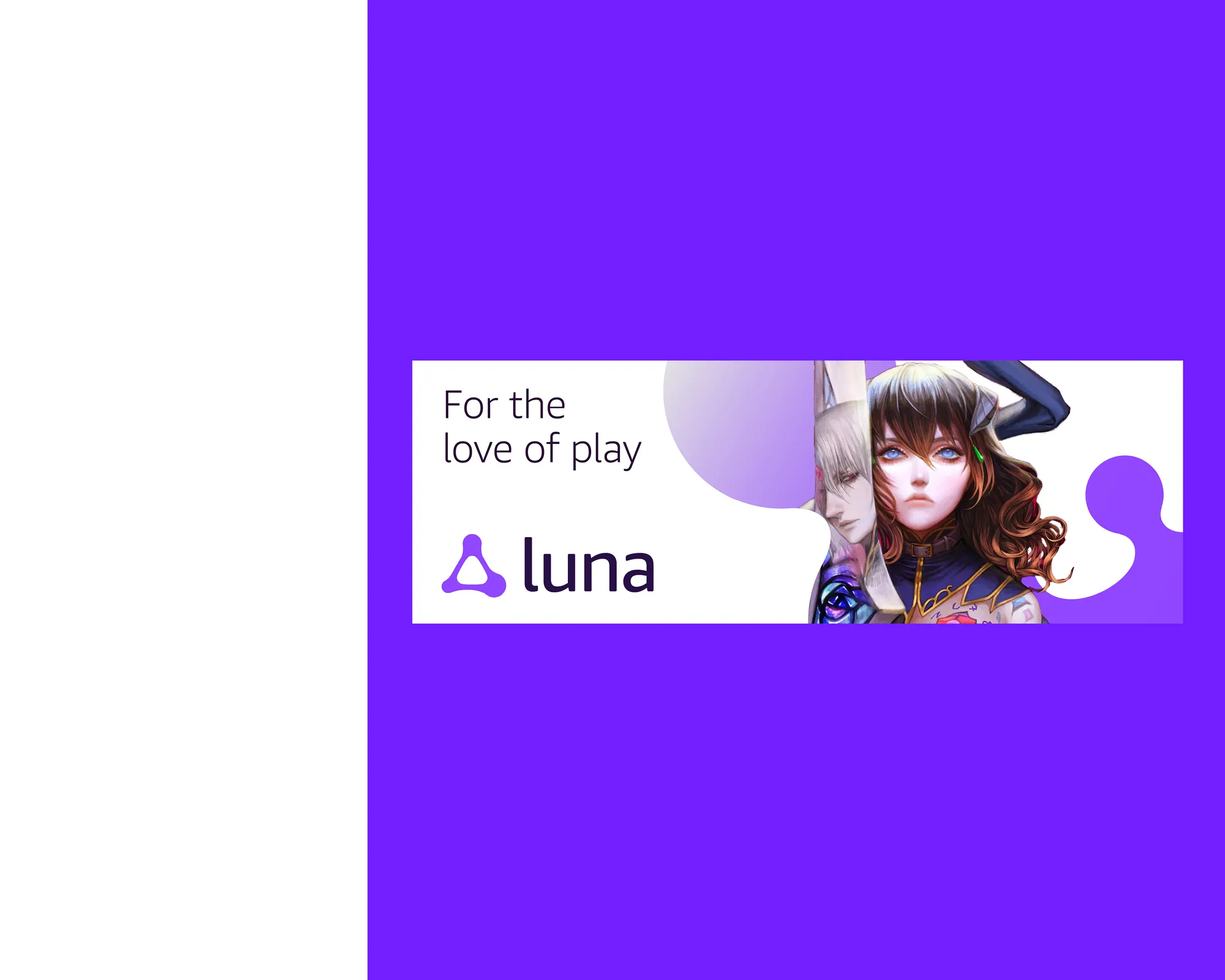 Digital ad banner for Amazon Luna