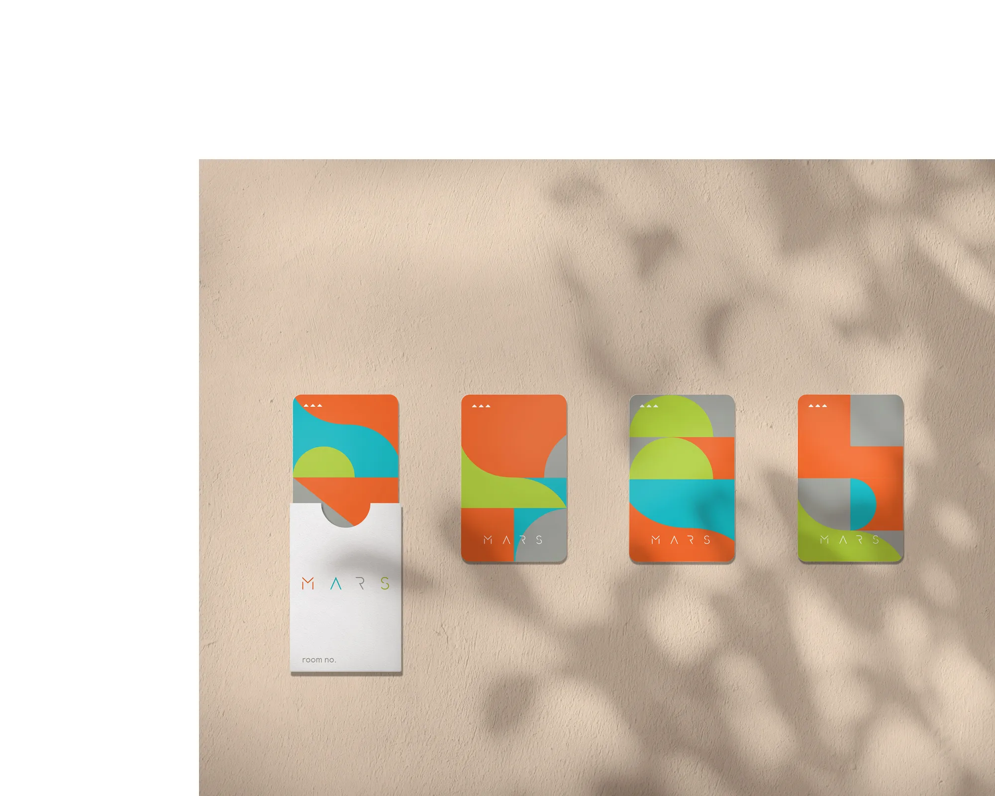 MARS hotel room keycard designs