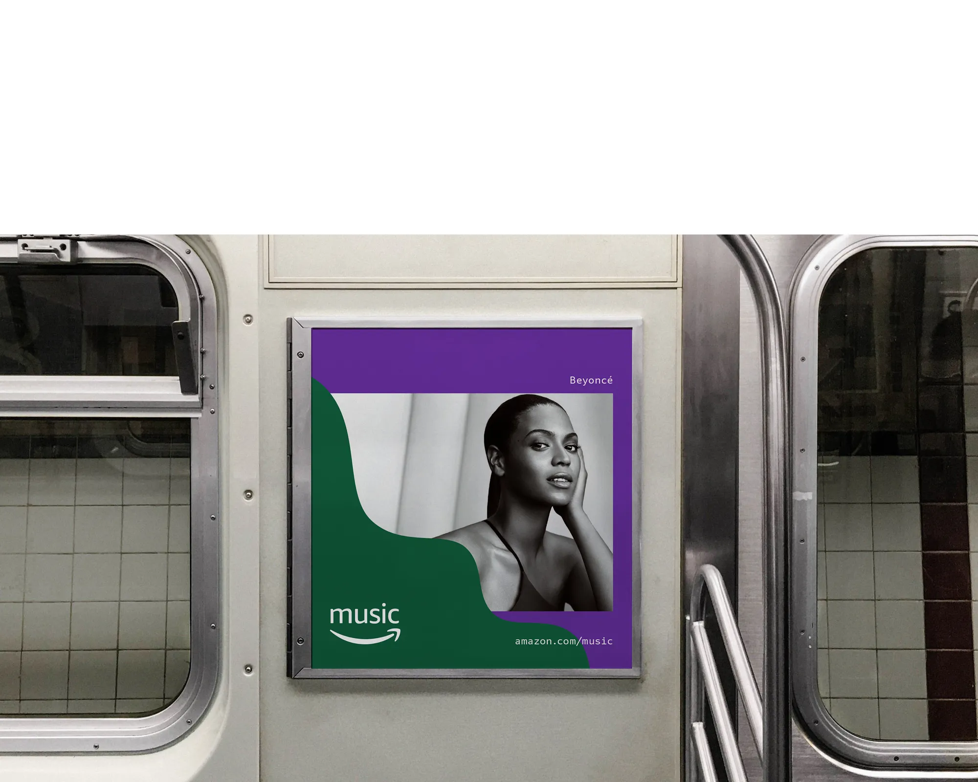 Subway ad for Amazon Music