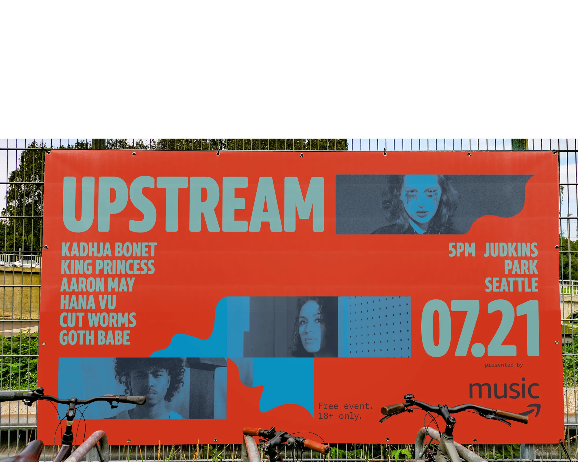 Outdoor ad for an Amazon Music event