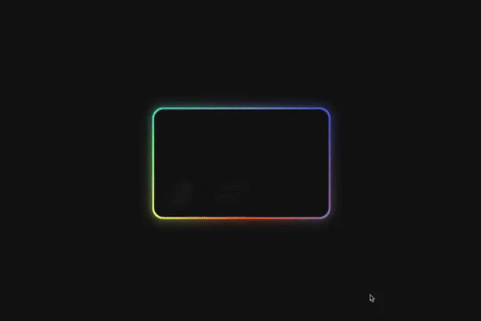 Glowing Reflective Gradient Card