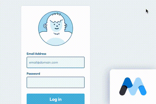 Cursor Follow Login Page