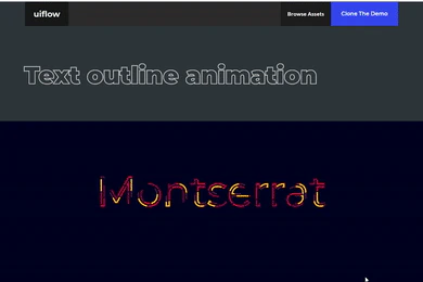 Text Outline Animation