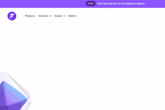 Dropdown Hover Navigation Menu