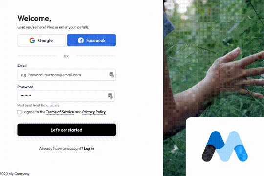 Membership Signup with Video
