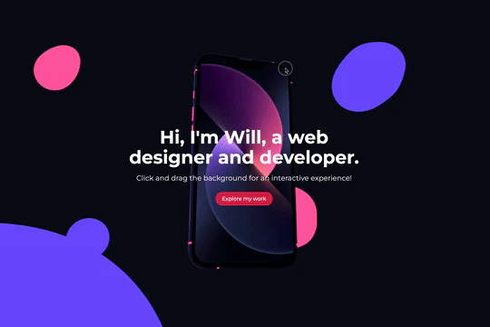 3D Interactive Background Spline