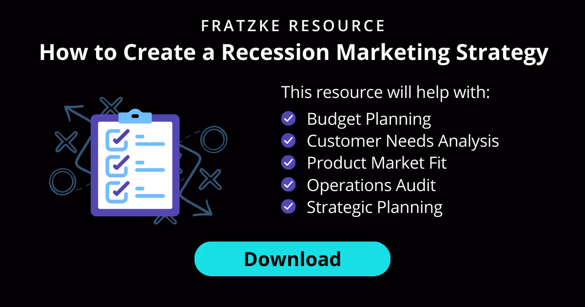 How to Create a Recession Marketing Strategy - Fratzke Resource