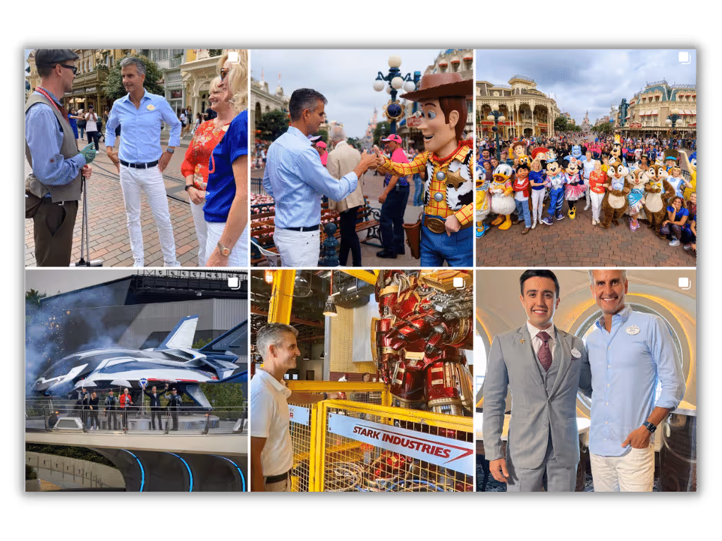Disney Parks Executive Communications Example - Chairman Social Media Post 