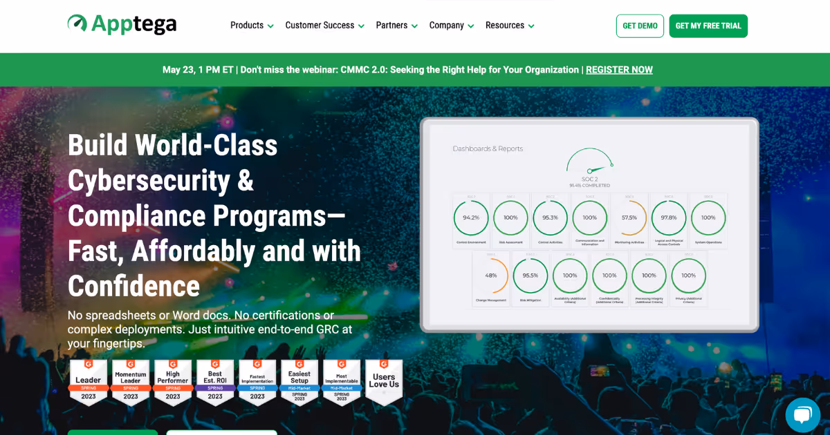 Custom Web Design - Apptega Example