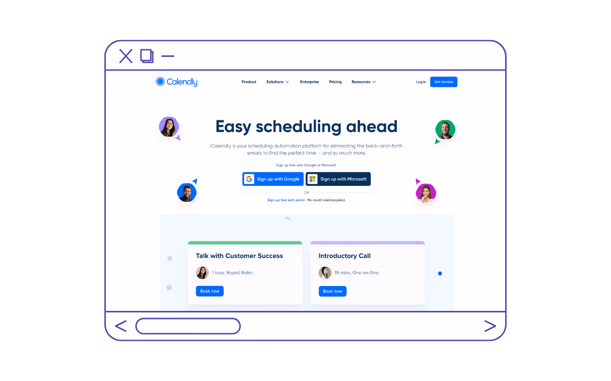 Calendly - Best Website Design Example