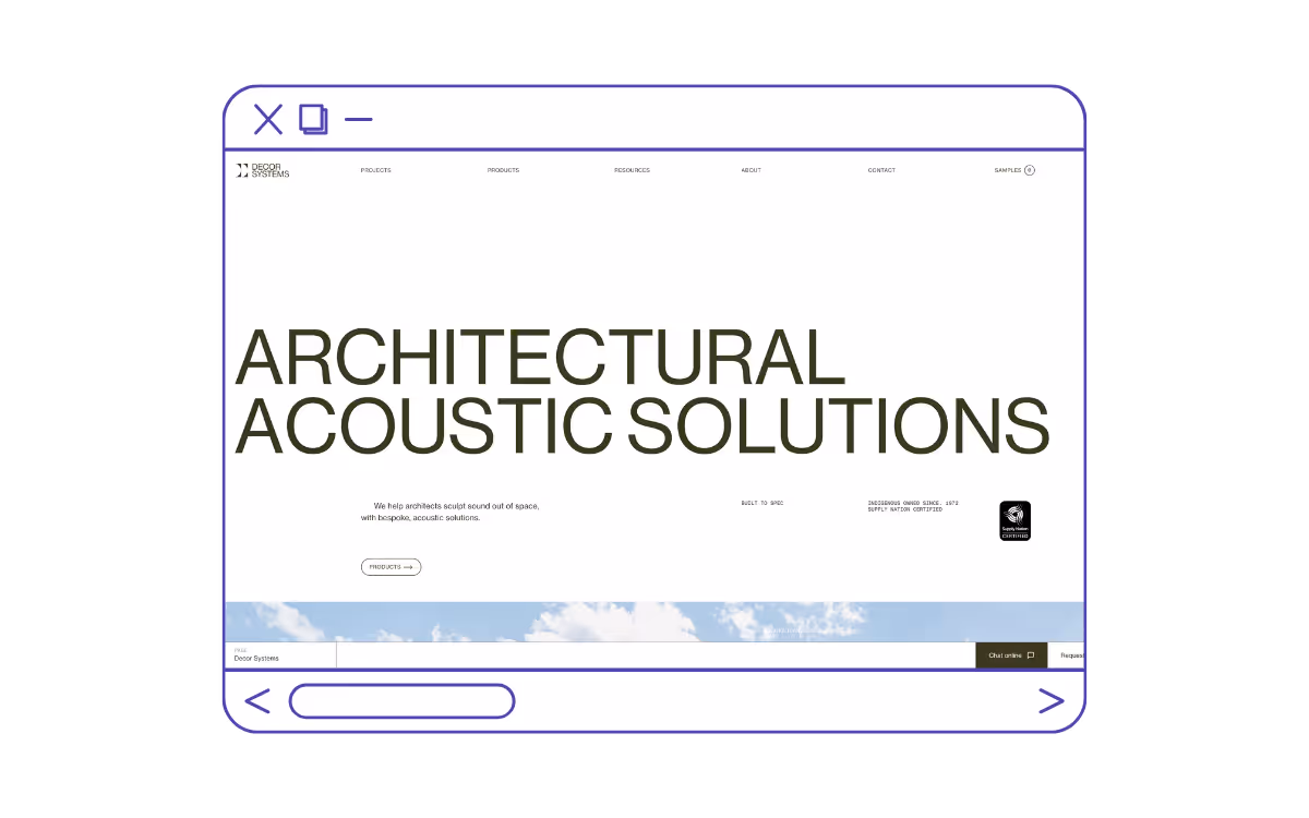 Decor Systems - Best Website Design Example
