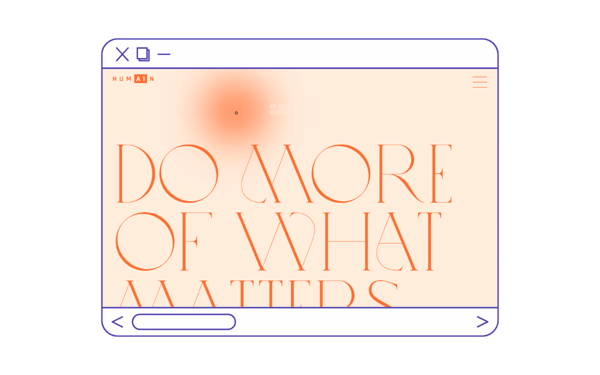 Humain - Best Website Design Example