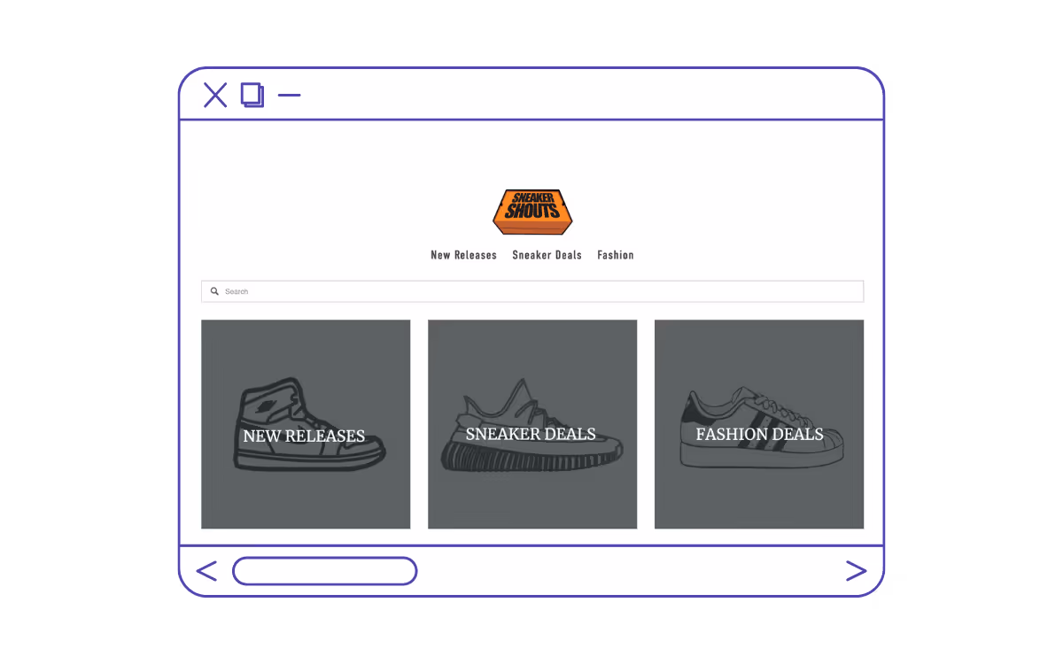 Sneaker Shouts - Best Website Design Example