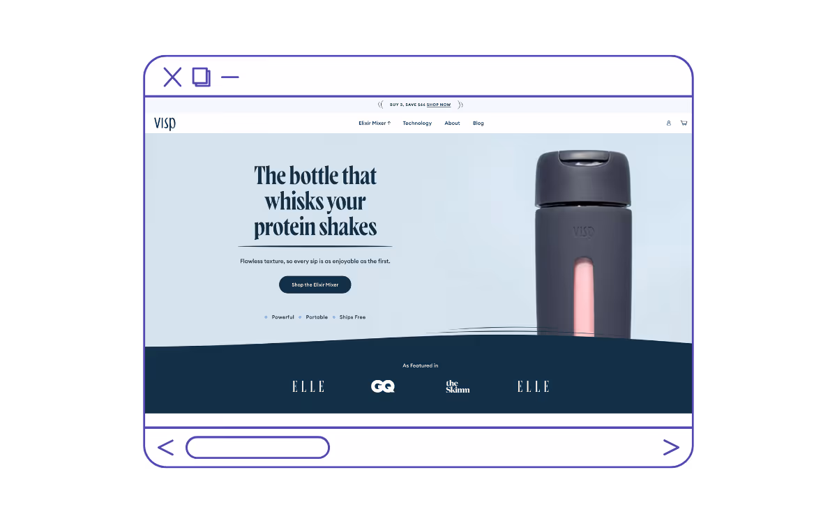 Visp - Best Website Design Example