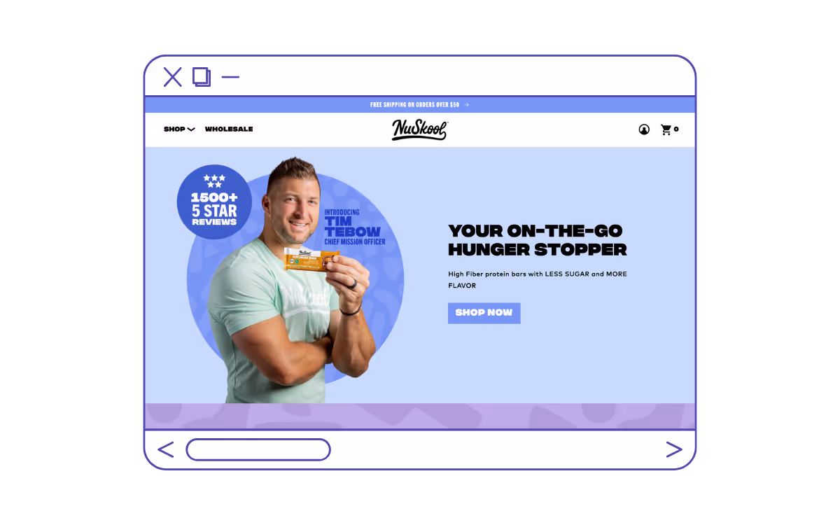 NuSkool Snacks - Best Website Design Example