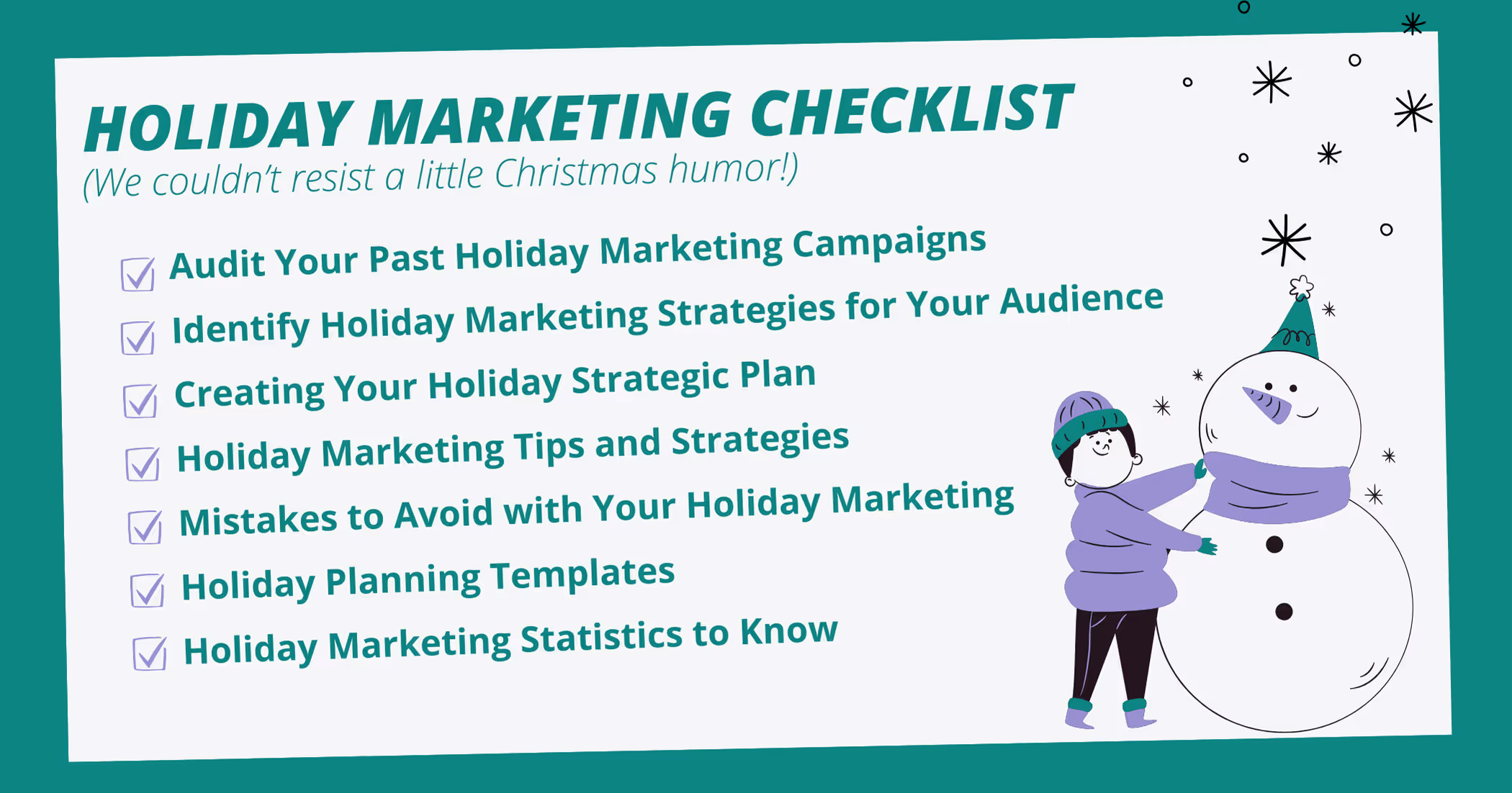 Holiday Marketing Checklist