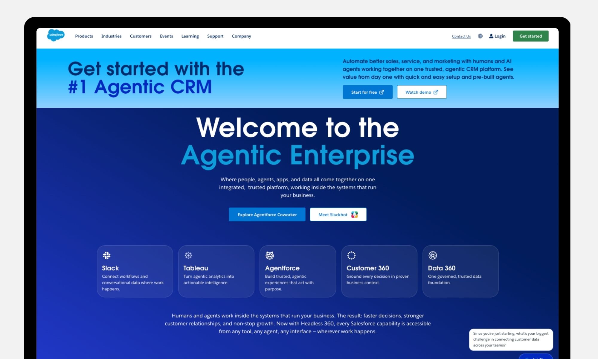 Salesforce screenshot example