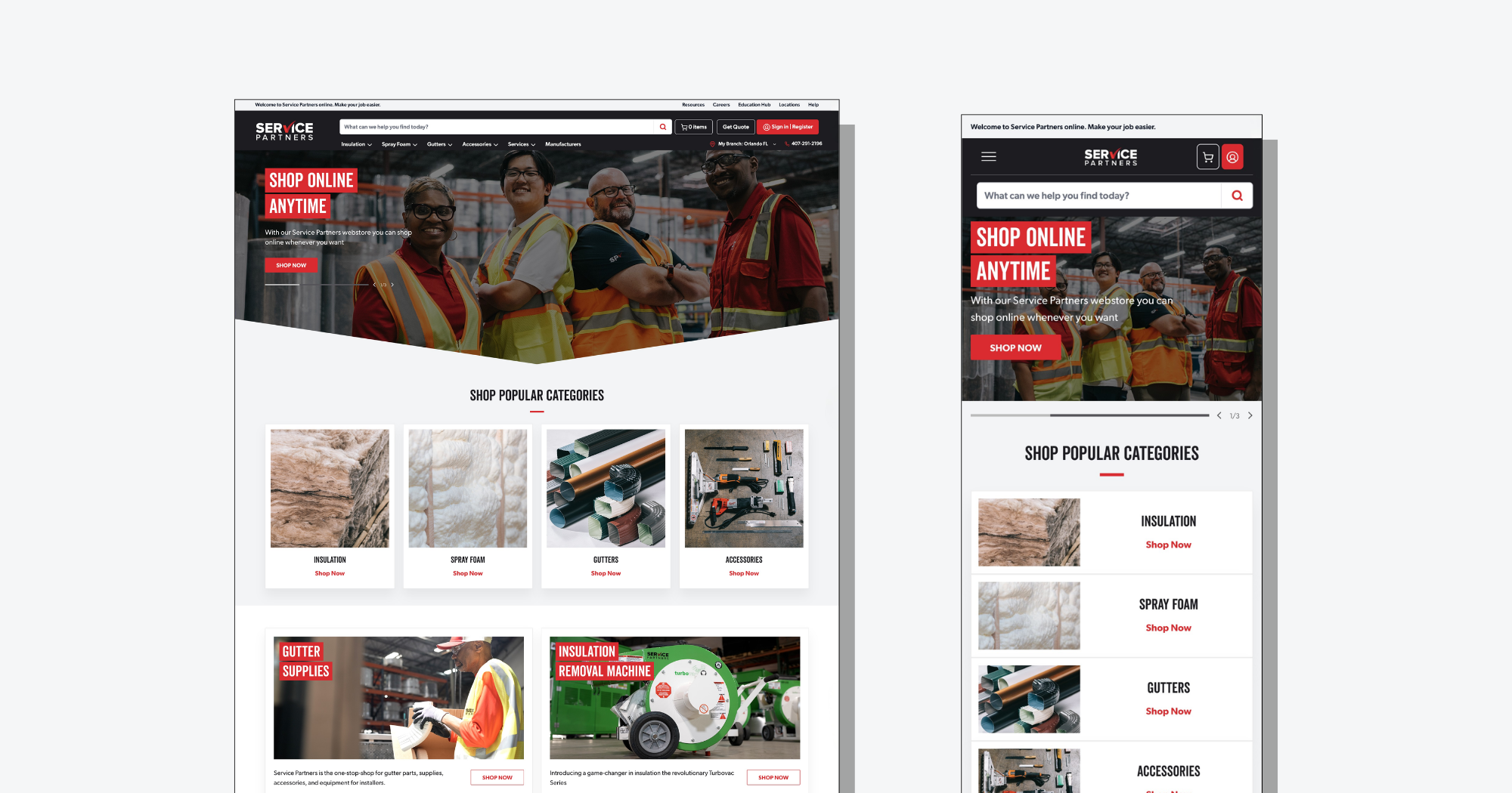 Service Partners improved its website and ecommerce experience after a website audit and customer survey uncovered a gap in the market.
