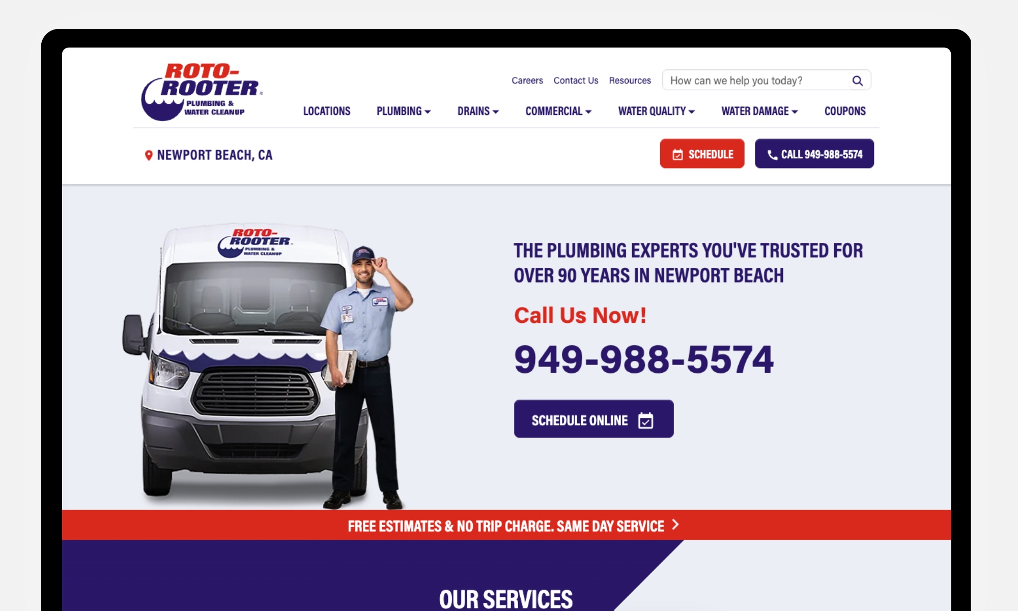Roto-rooter homepage