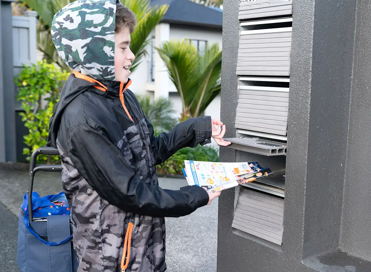 Schülerjob als Prospektverteiler