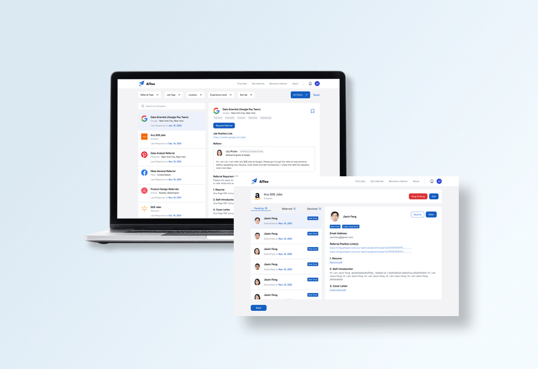 Aitou Tech job referral platform