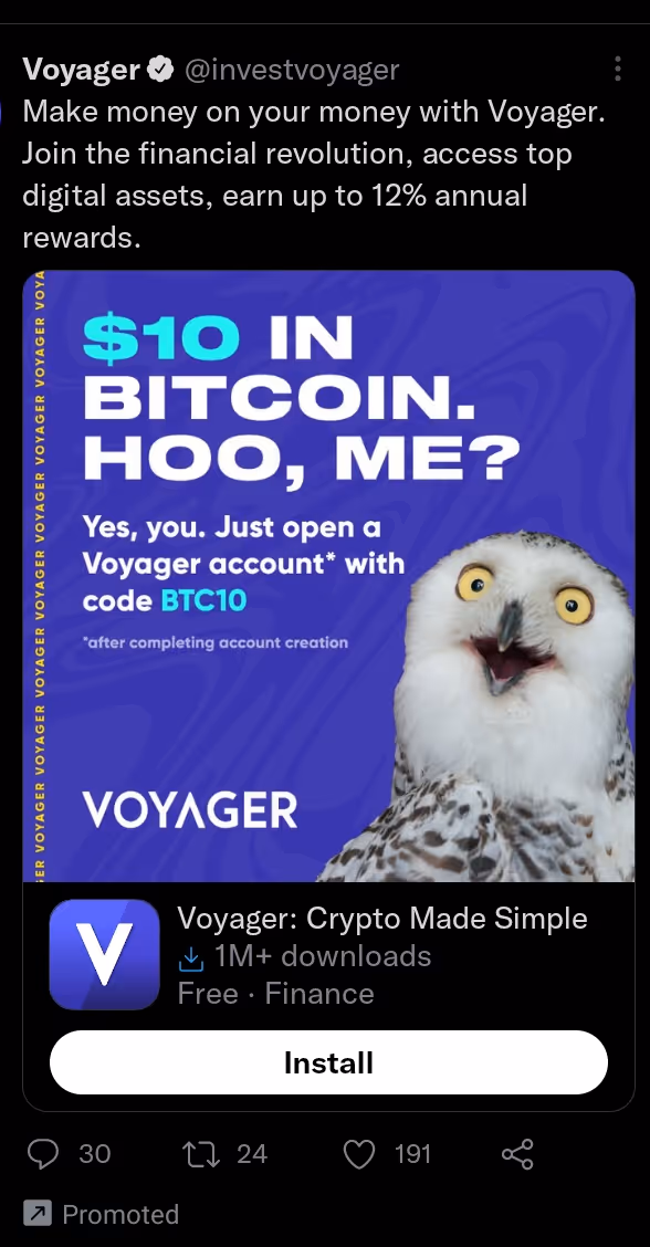 Tiwtter In-Feed Ads