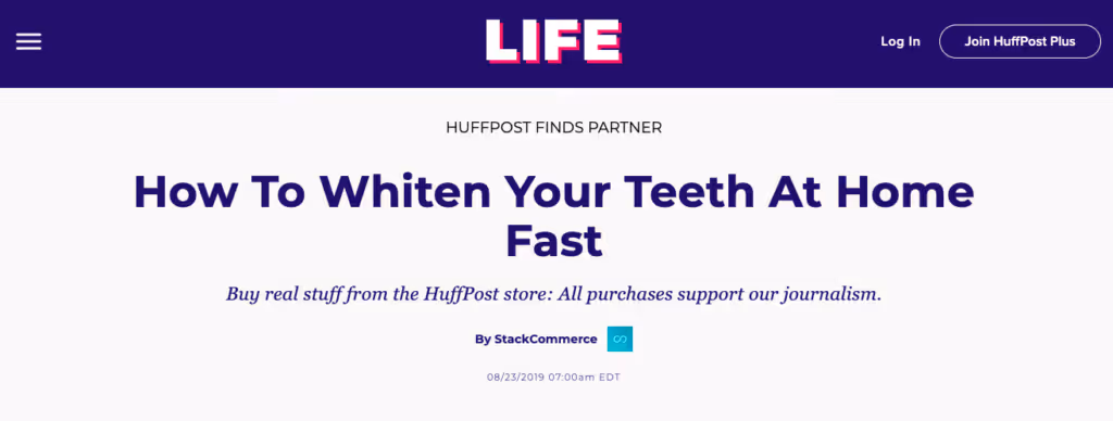 HuffPost article screenshot