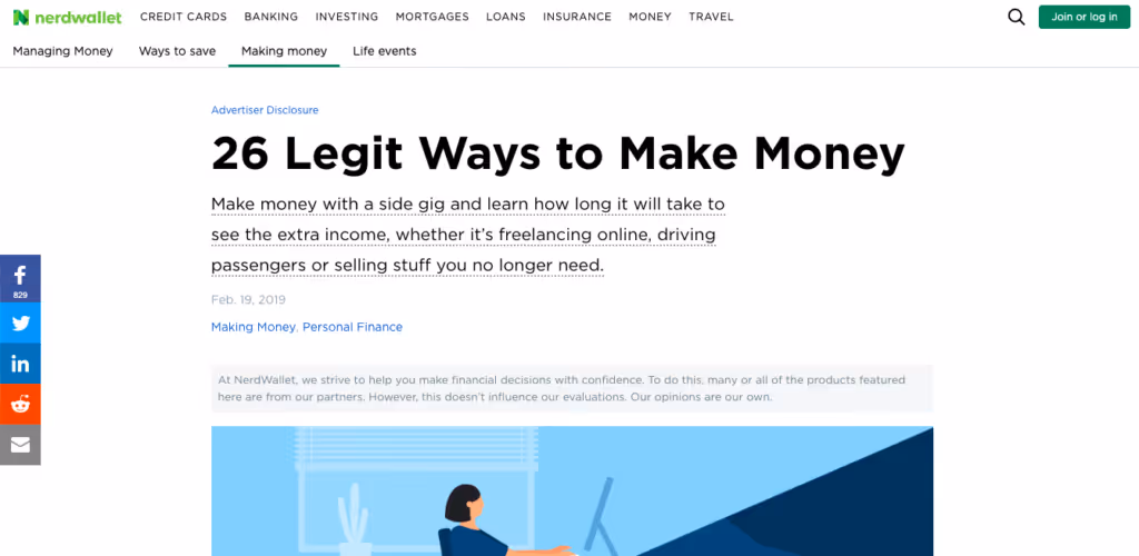 Nerdwallet article screenshot