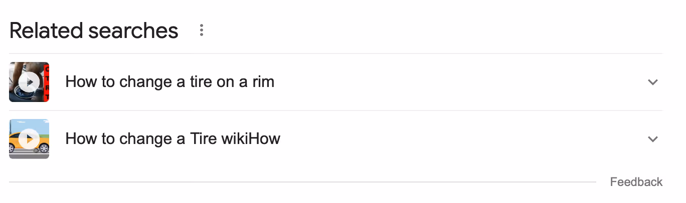 google related searches