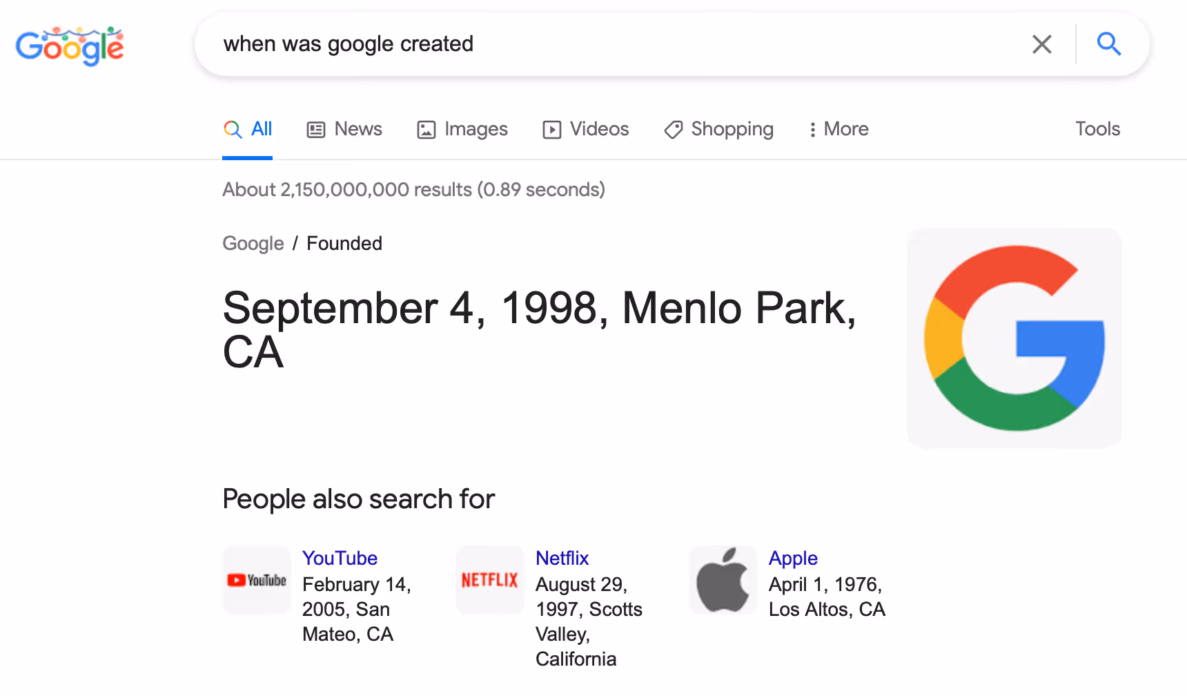 google featured snippet