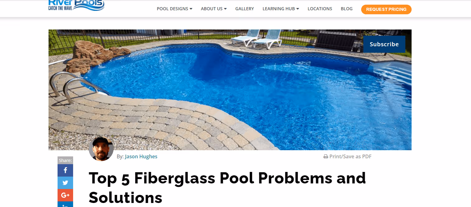 river pools blog page